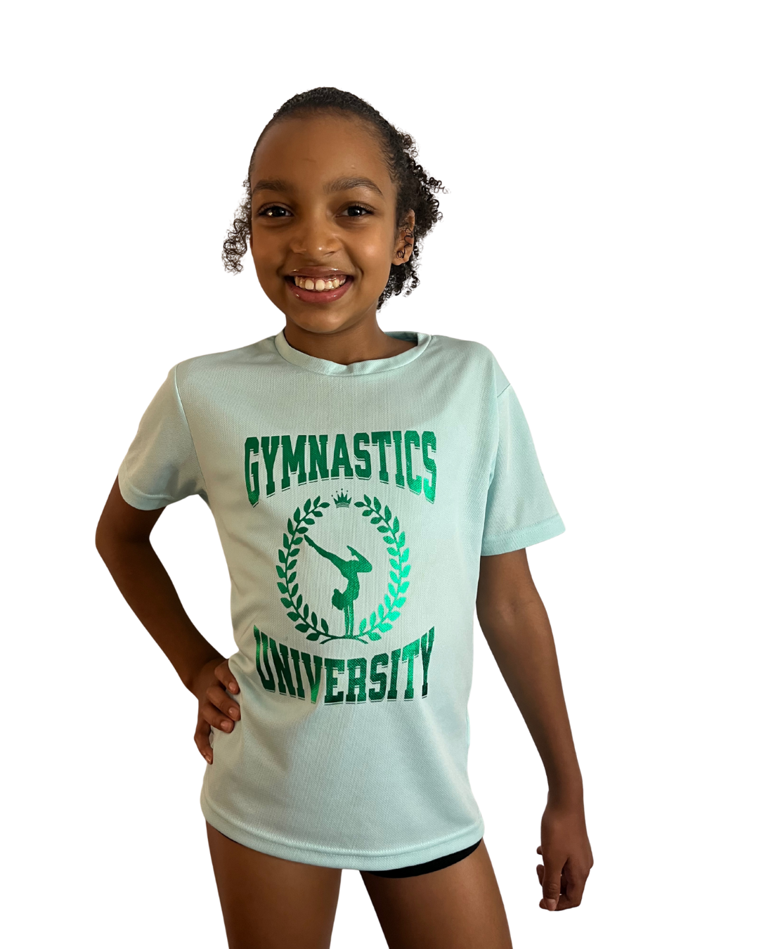 Green sports Gymnastics University t-shirt