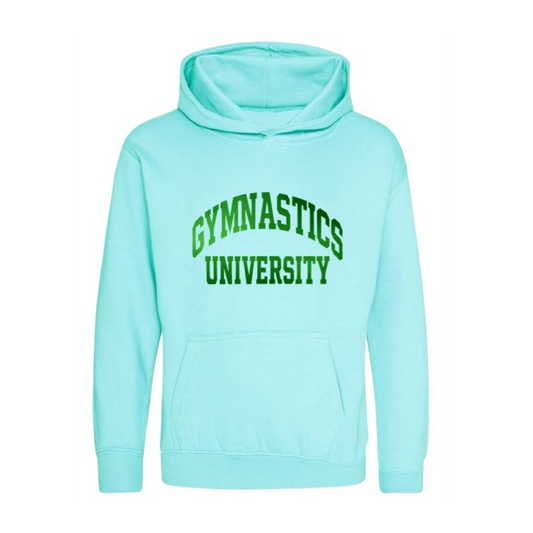 Green Gymnastics University hoodie