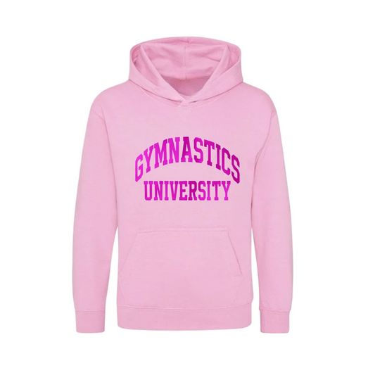 Pink Gymnastics University hoodie
